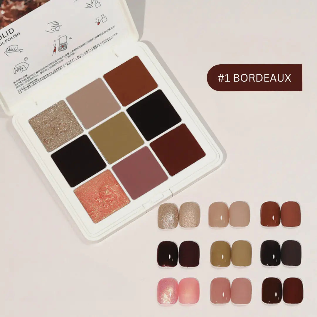 Solid Nail Gel Palette 9-color YZ