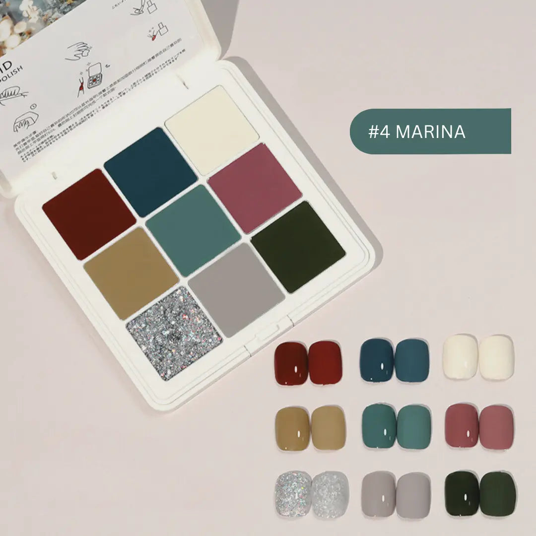 Solid Nail Gel Palette 9-color YZ