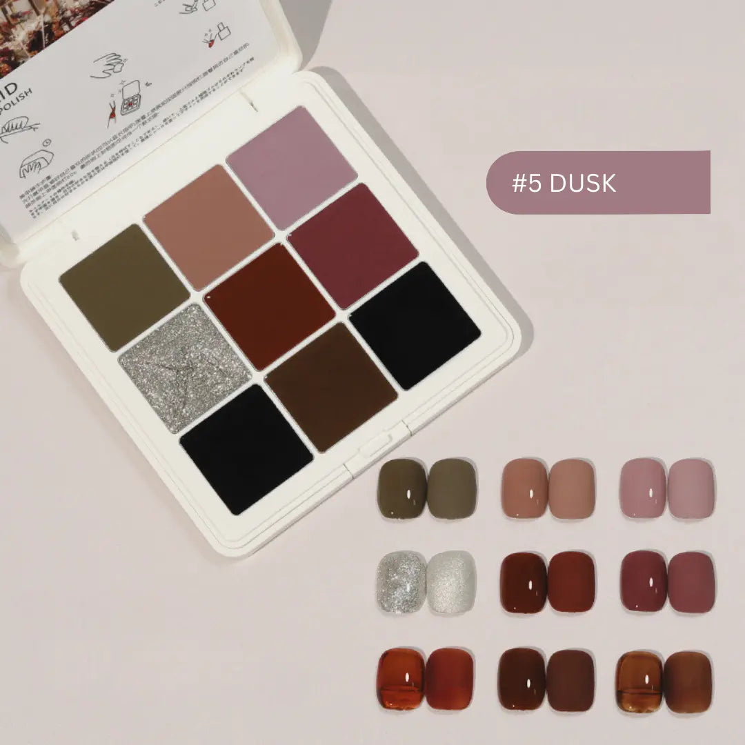 Solid Nail Gel Palette 9-color YZ