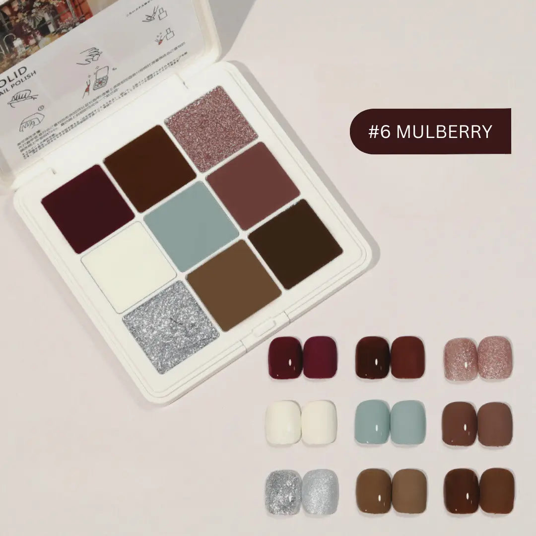 Solid Nail Gel Palette 9-color YZ