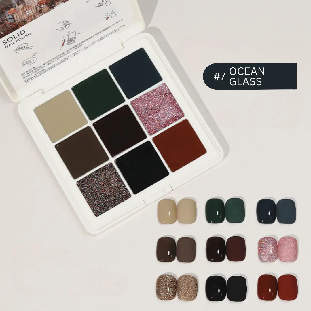 Solid Nail Gel Palette 9-color YZ
