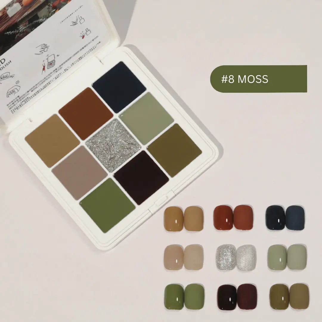 Solid Nail Gel Palette 9-color YZ
