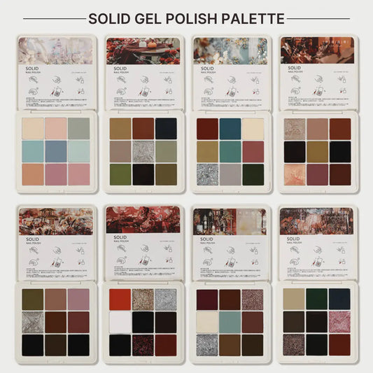 Solid Nail Gel Palette 9-color YZ
