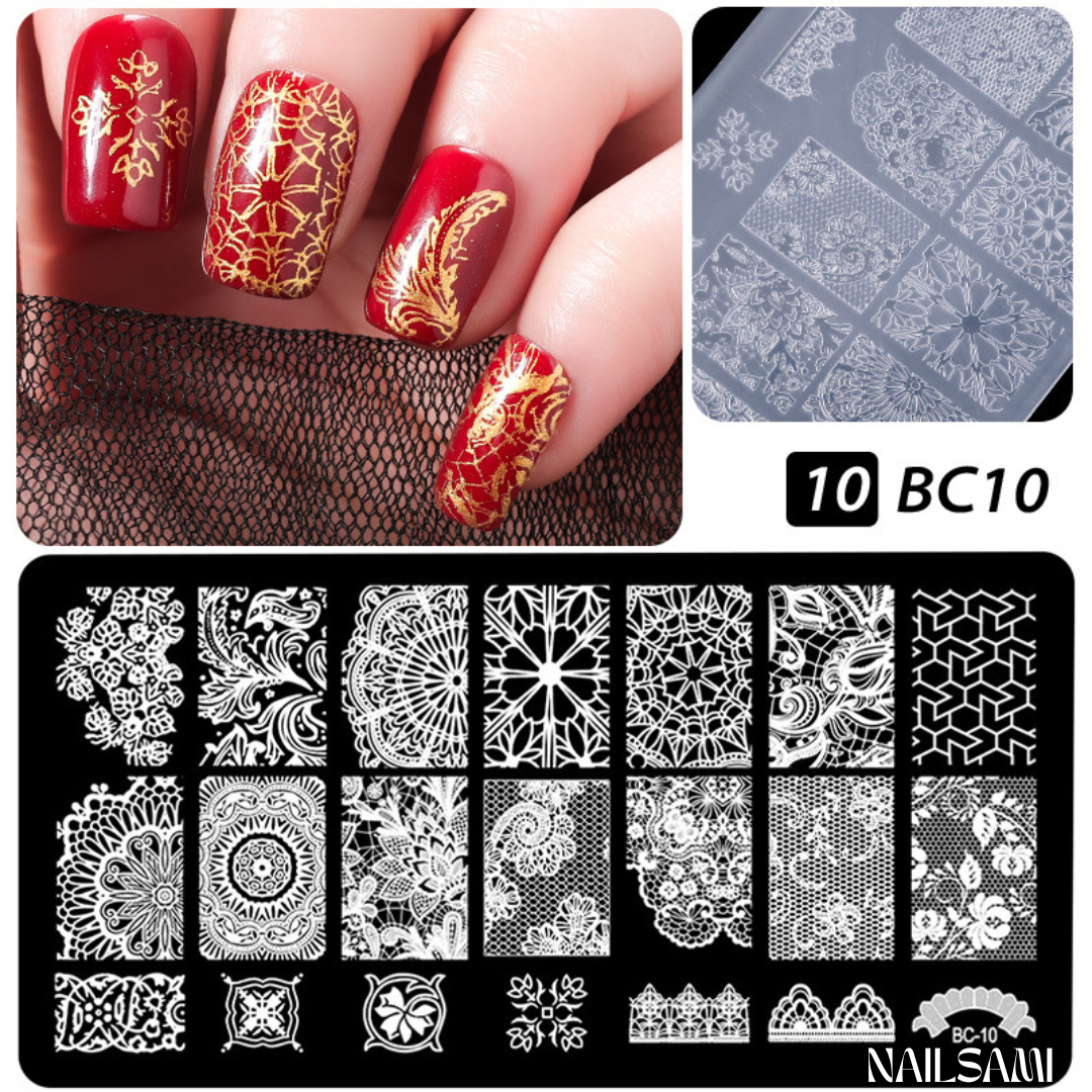 Nail Art Stamping Plate Kit