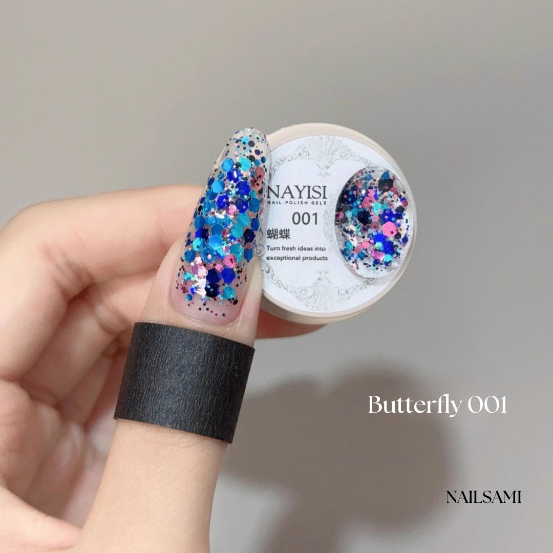 Nayisi Korean luxury Gemstone Glitter Gel Set