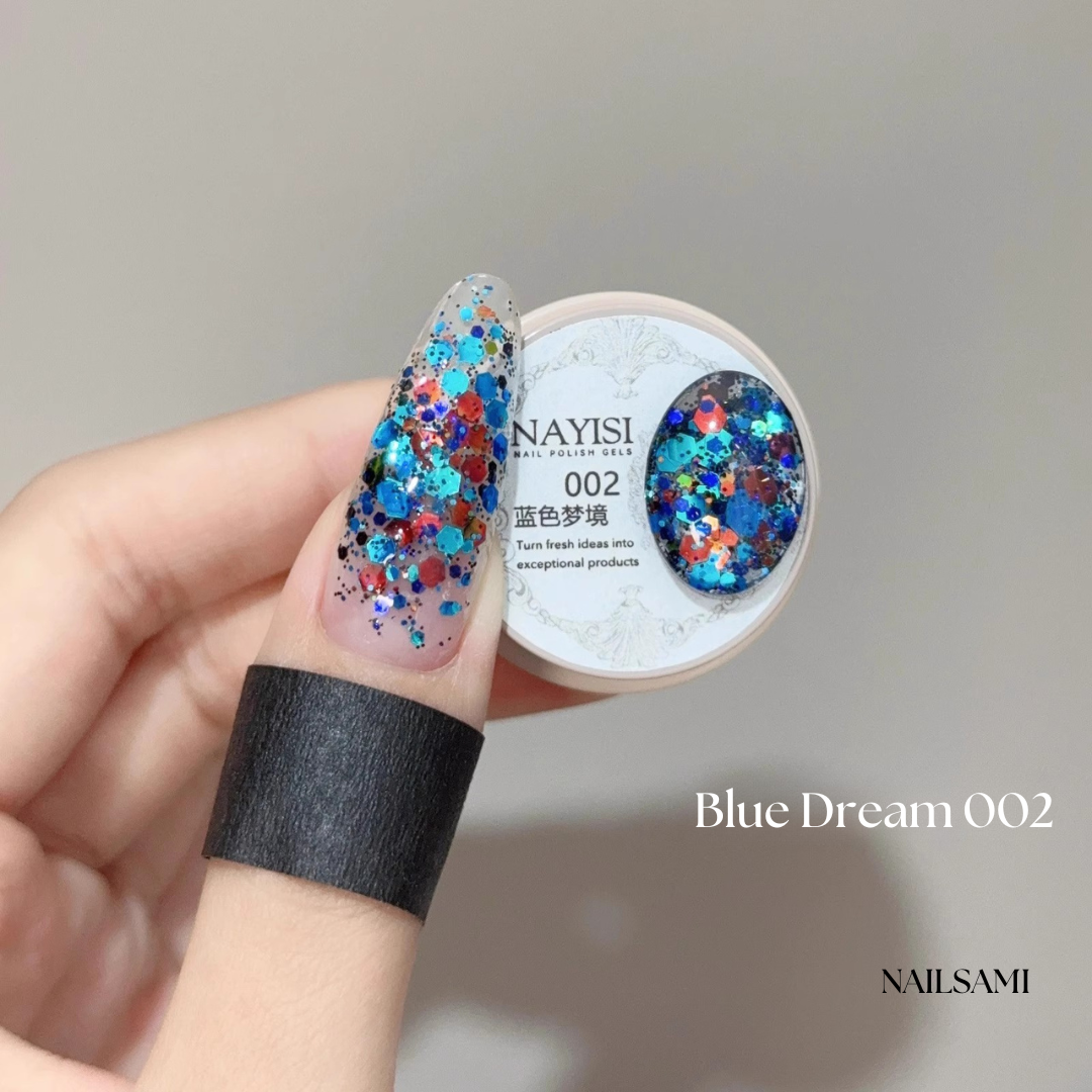 Nayisi Korean luxury Gemstone Glitter Gel Set