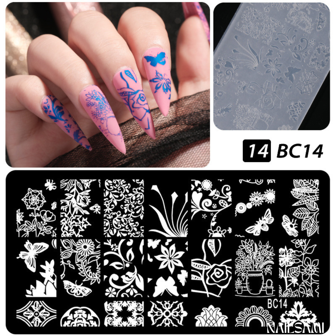 Nail Art Stamping Plate Kit