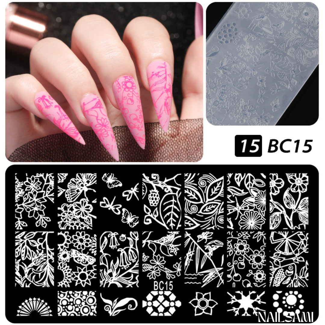 Nail Art Stamping Plate Kit