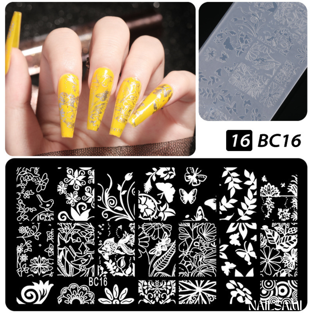 Nail Art Stamping Plate Kit