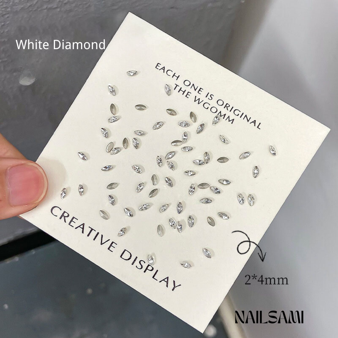 Mixed Gem Nail Charm Set