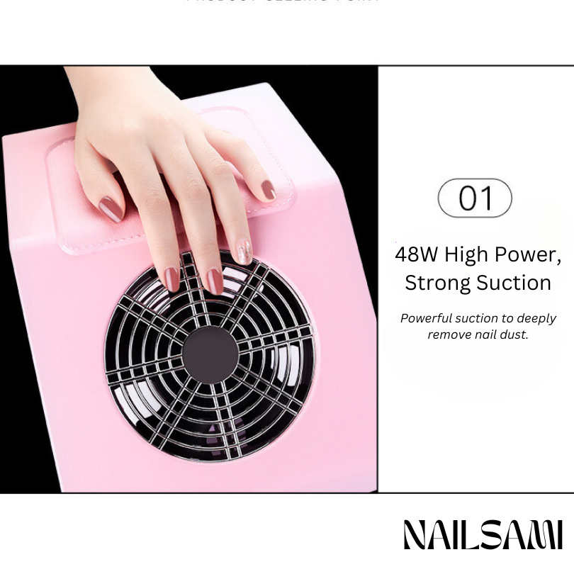 Professional Nail Dust Collector with Hand Rest