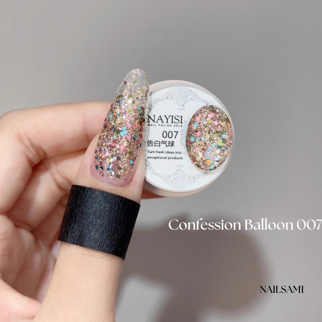 Nayisi Korean luxury Gemstone Glitter Gel Set