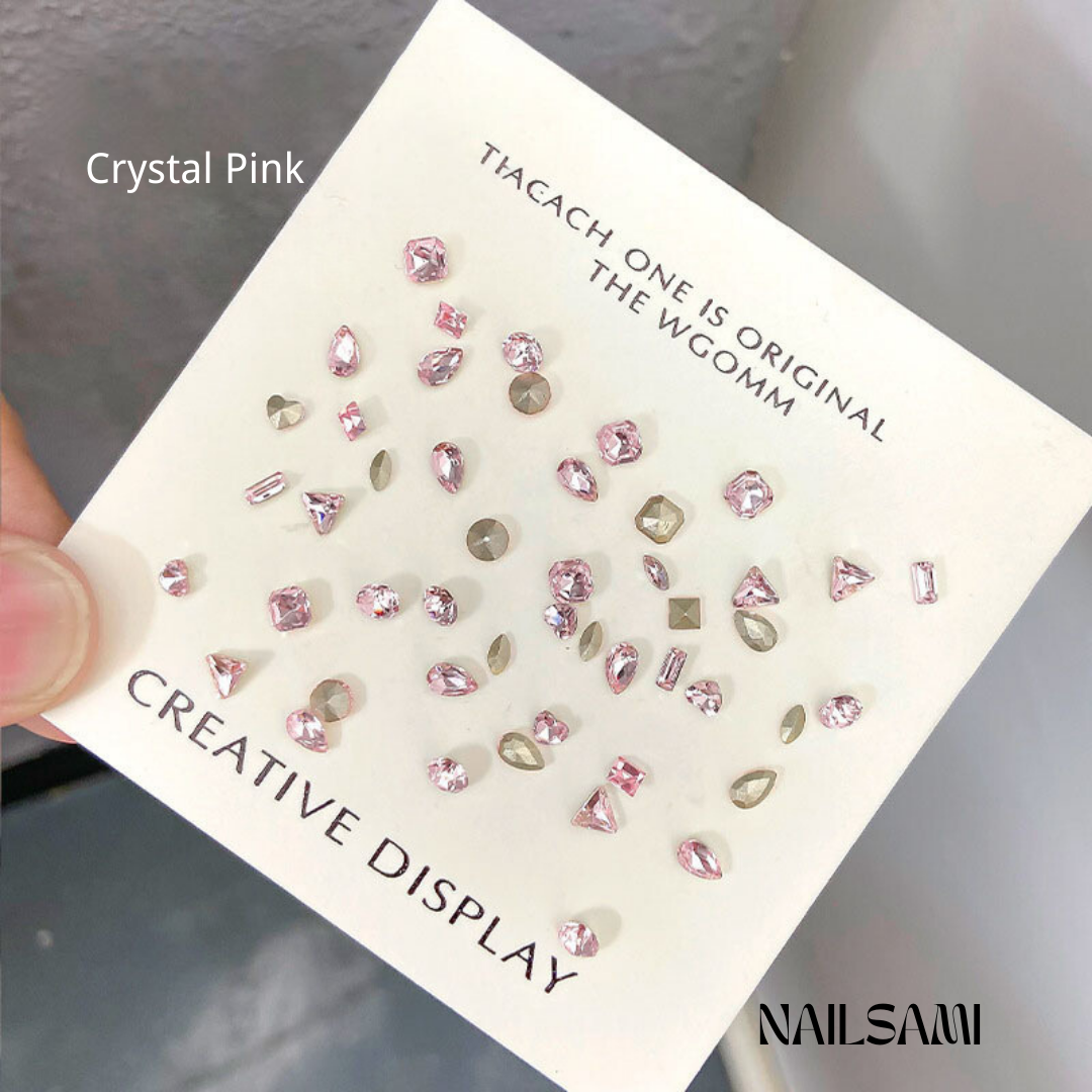 Mixed Gem Nail Charm Set