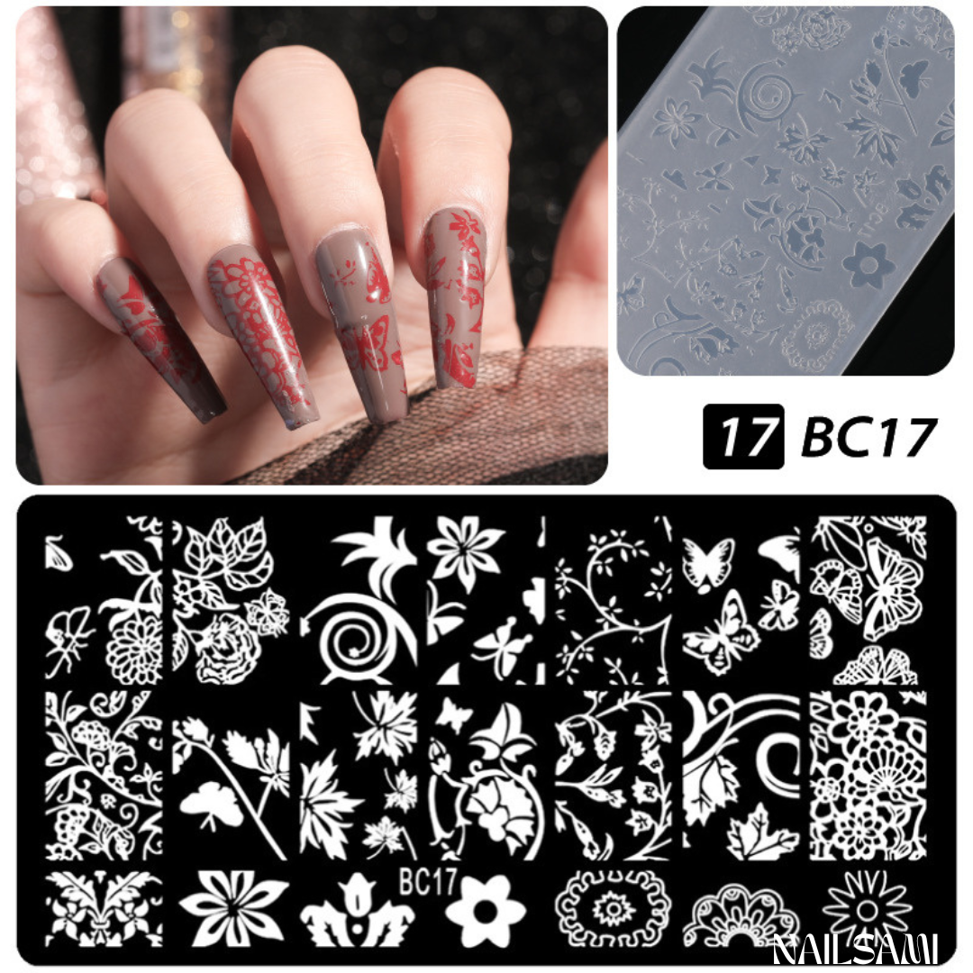 Nail Art Stamping Plate Kit