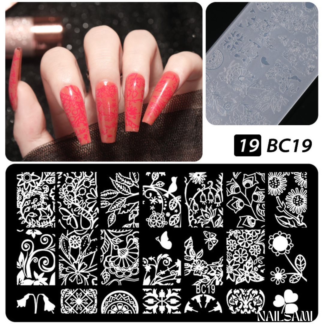 Nail Art Stamping Plate Kit