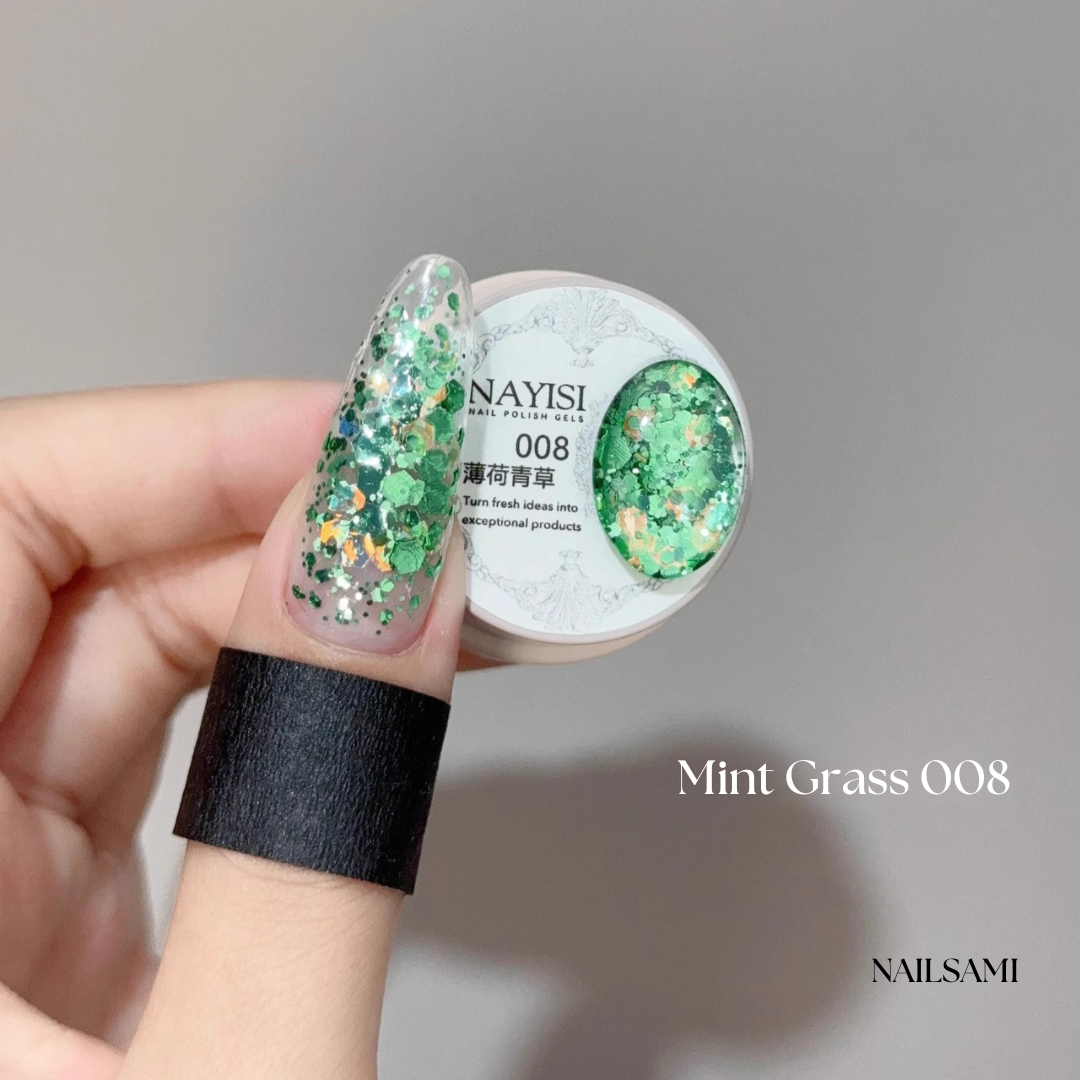 Nayisi Korean luxury Gemstone Glitter Gel Set