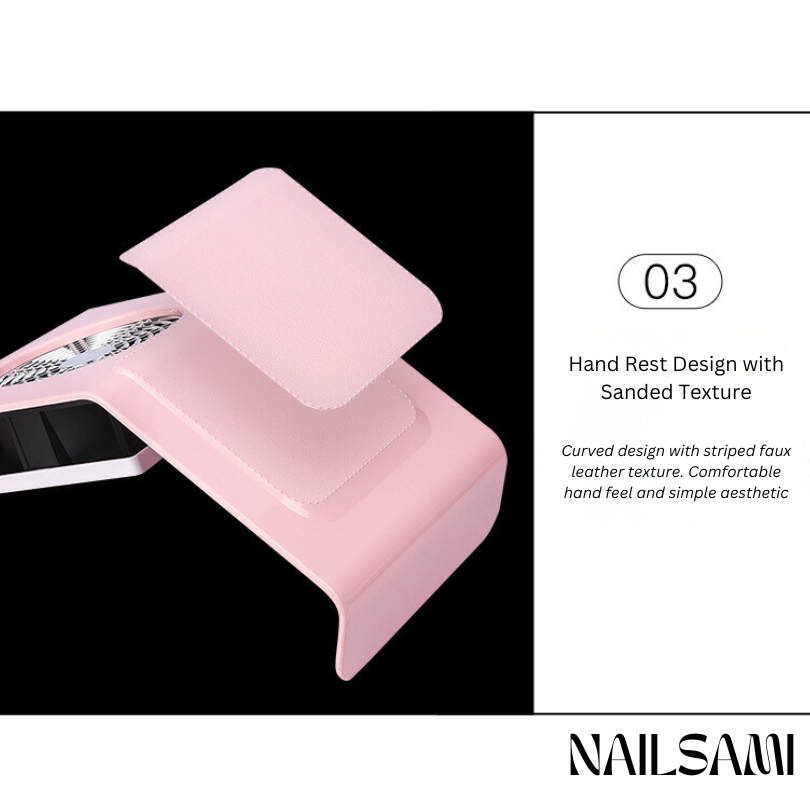 Professional Nail Dust Collector with Hand Rest
