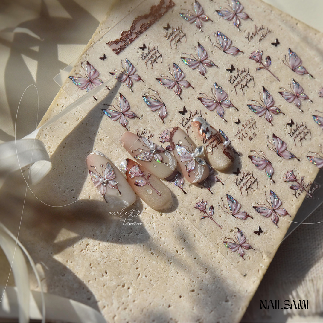 Nail Art Stickers – Elegant & Trendy 3D Designs for DIY Manicures