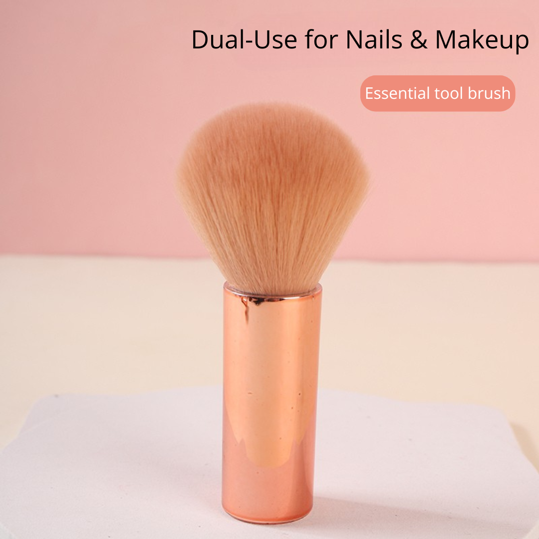 Short-Handle Nail Dust Brush – Fluffy & Precise
