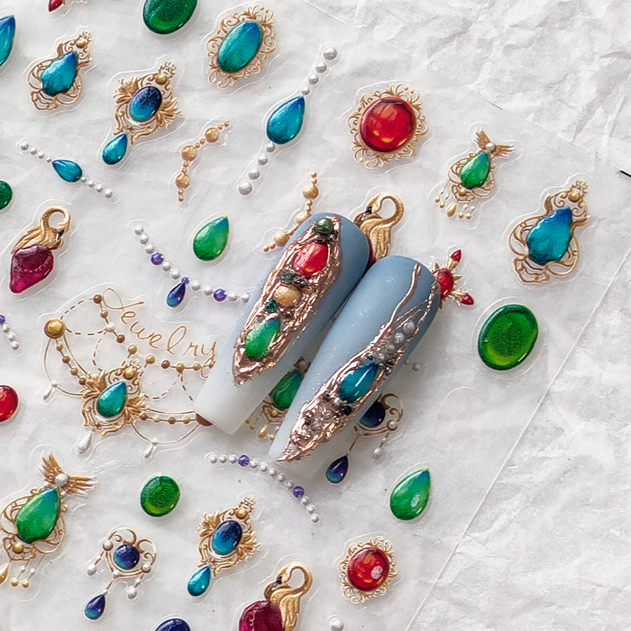 Elegant Jewel Nail Stickers NAILSAMI