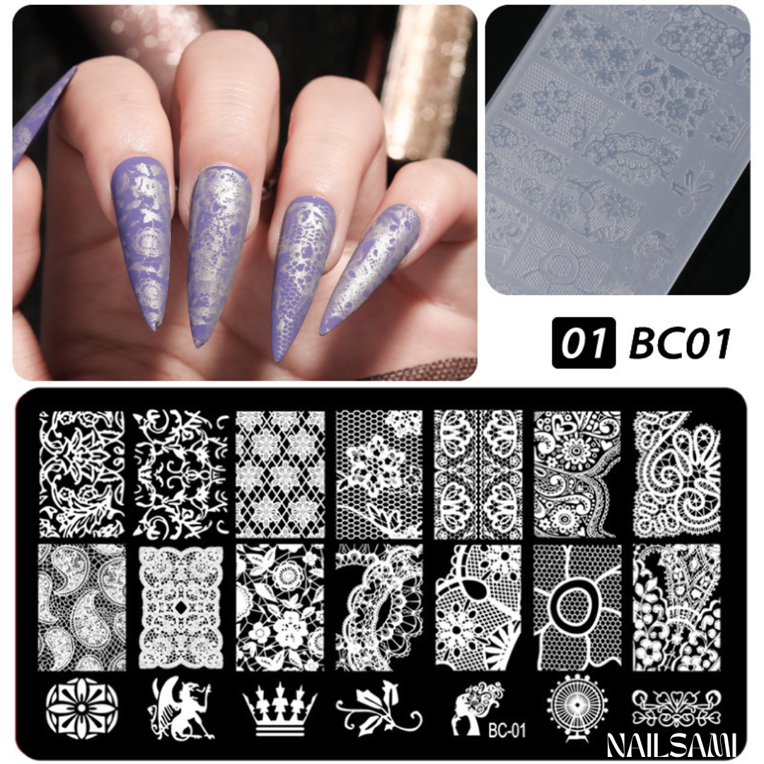 Nail Art Stamping Plate Kit