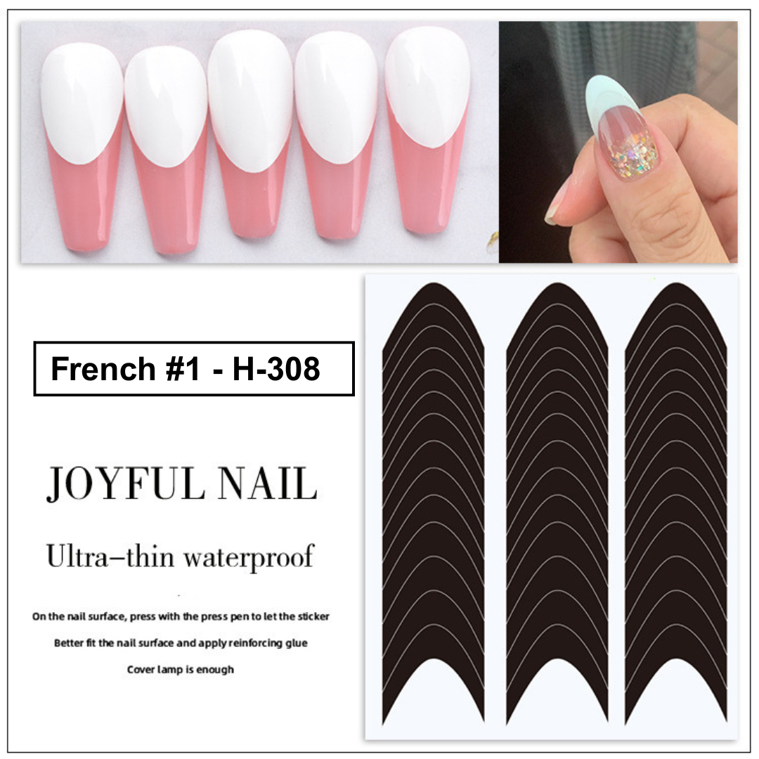 French Tip Manicure Stickers