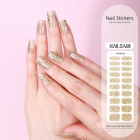 Gold Luxe | Semi Cured Gel Nail Sticker Kit