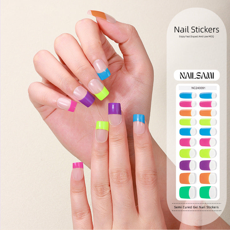 Rainbow | Semi Cured Gel Nail Sticker Kit