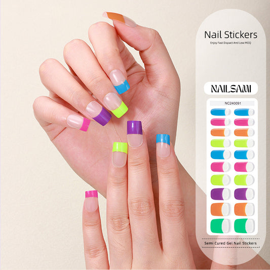 Rainbow | Semi Cured Gel Nail Sticker Kit