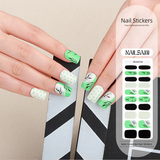 Minty Fresh | Semi Cured Gel Nail Sticker Kit
