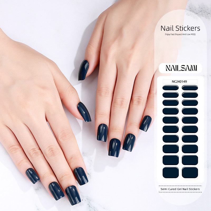 Midnight Velvet | Semi Cured Gel Nail Sticker Kit