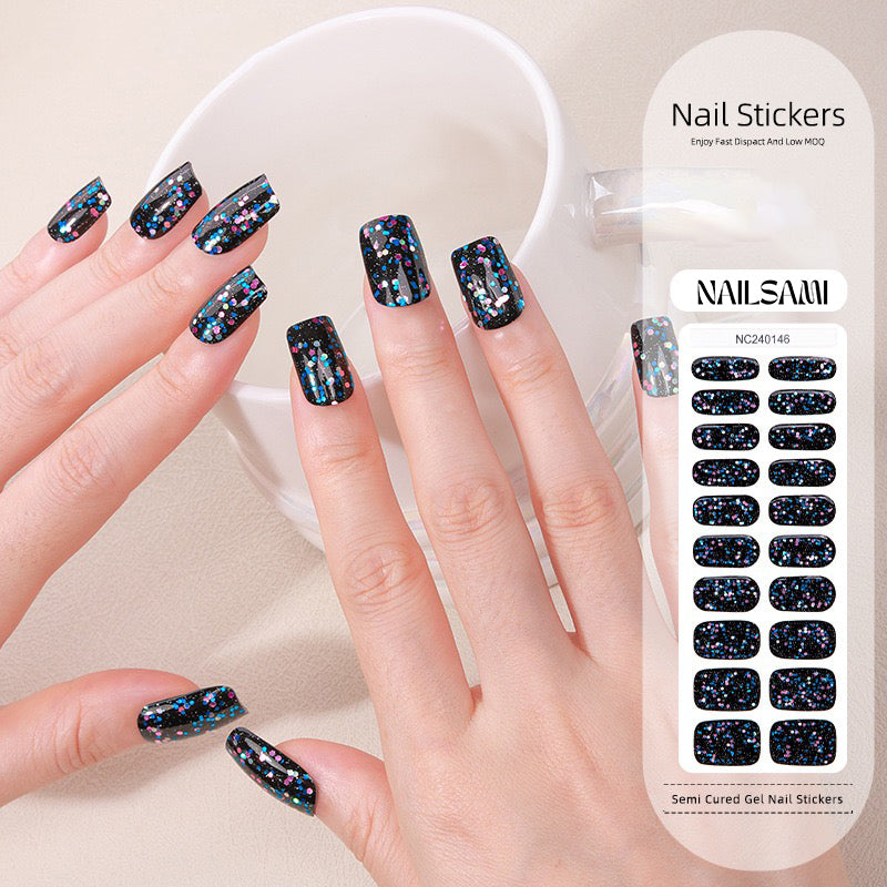 Midnight Galaxy | Semi Cured Gel Nail Sticker Kit