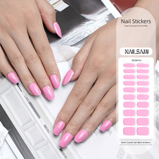 Pink Petal | Semi Cured Gel Nail Sticker Kit