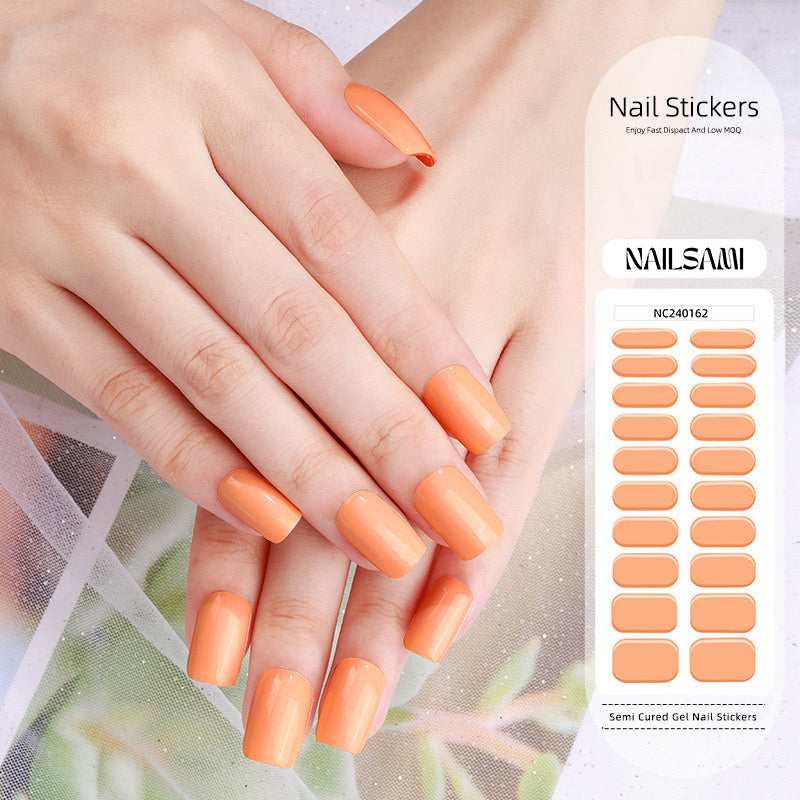Peach Sorbet | Semi Cured Gel Nail Sticker Kit