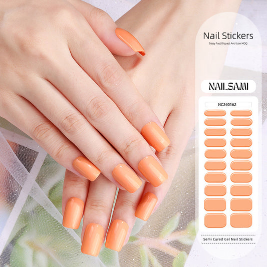 Peach Sorbet | Semi Cured Gel Nail Sticker Kit