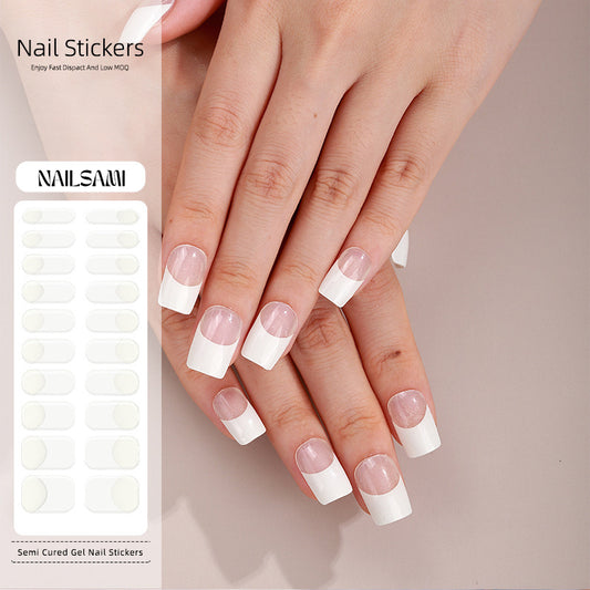 Classic French Tips | Semi Cured Gel Nail Sticker Kit