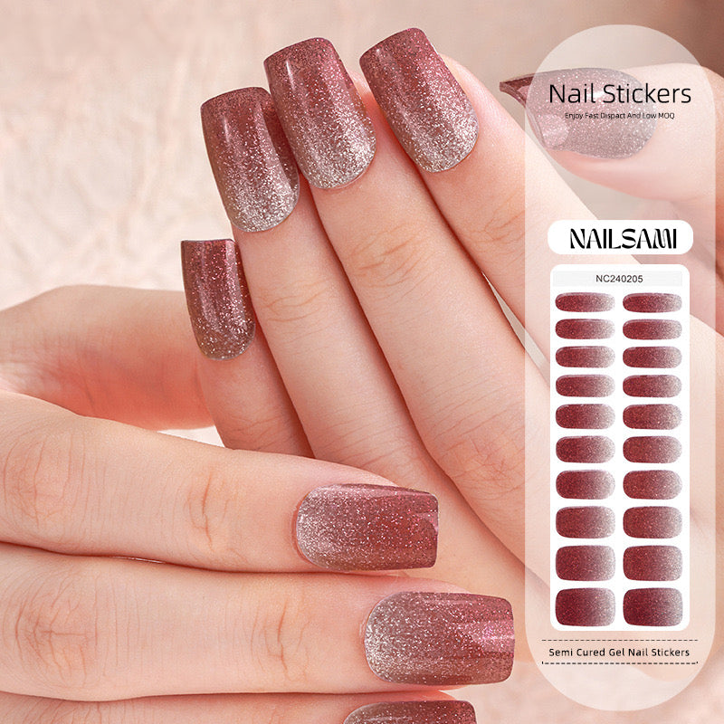 Metallic Rose | Semi Cured Gel Nail Sticker Kit — image 2 of 2