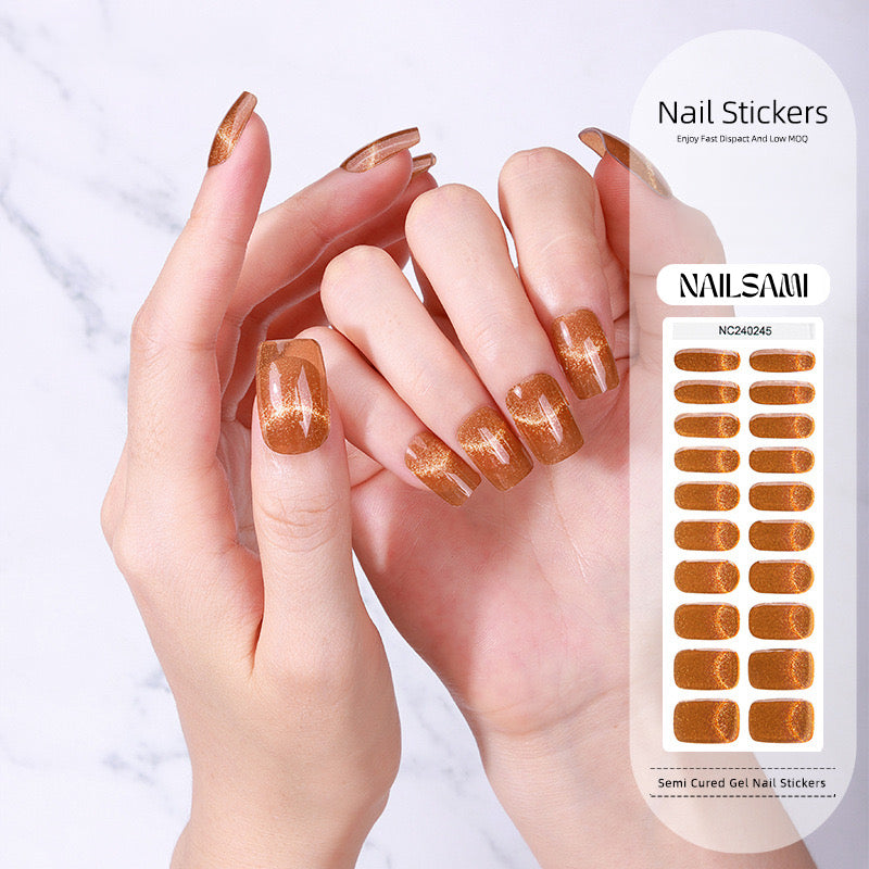 Bronze | Semi Cured Gel Nail Sticker Kit