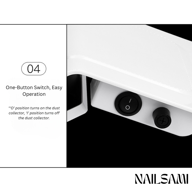 Professional Nail Dust Collector with Hand Rest