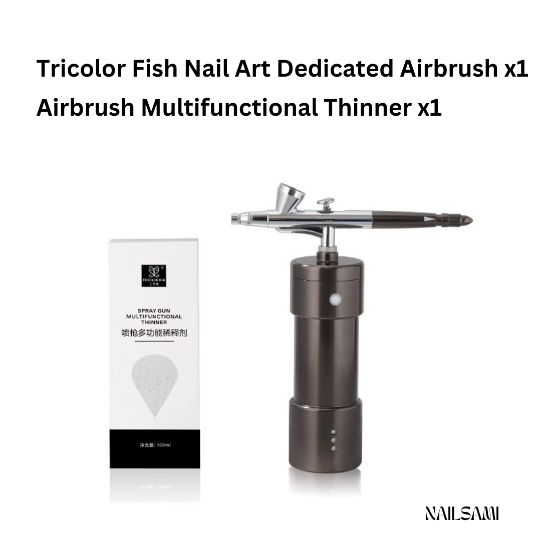 Professional Airbrush Sprayers Nail Paint Set - 16 Vibrant Colors