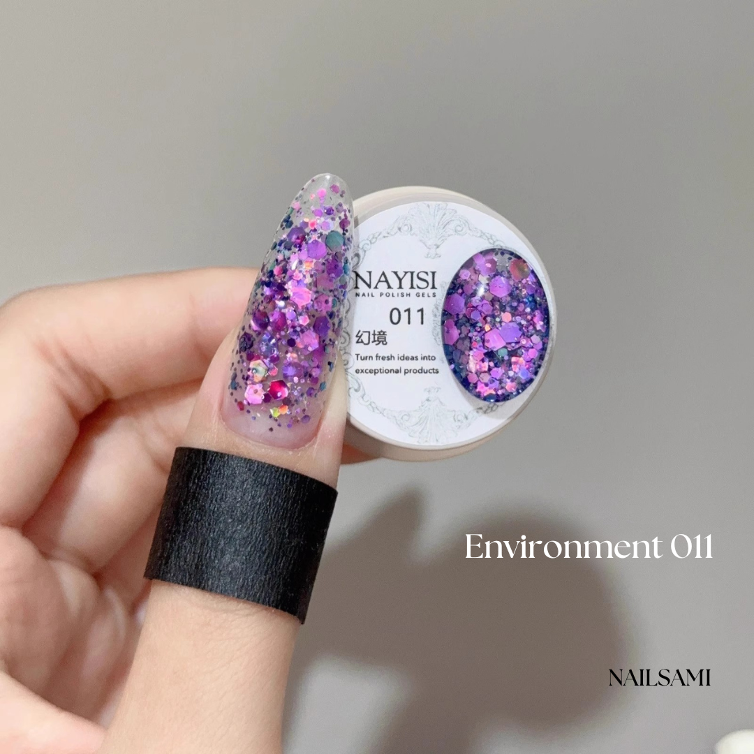 Nayisi Korean luxury Gemstone Glitter Gel Set