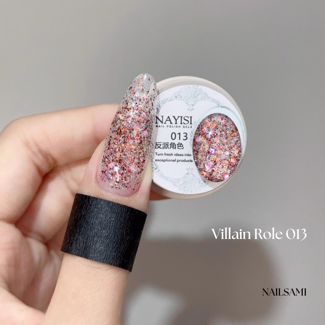Nayisi Korean luxury Gemstone Glitter Gel Set