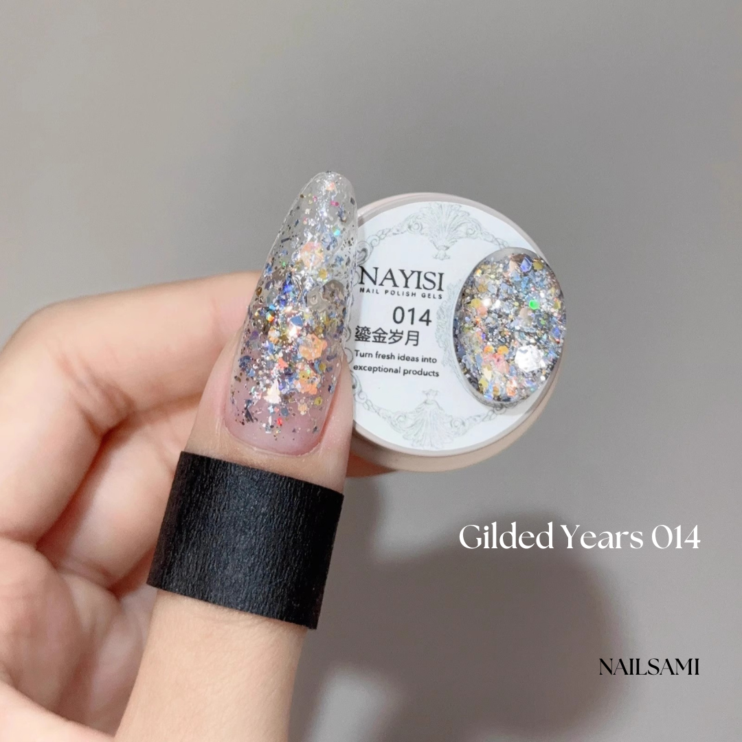 Nayisi Korean luxury Gemstone Glitter Gel Set