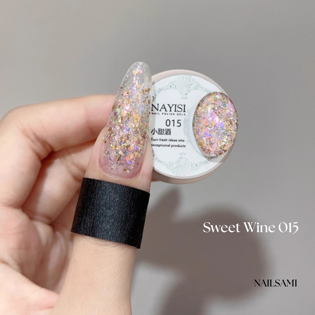 Nayisi Korean luxury Gemstone Glitter Gel Set