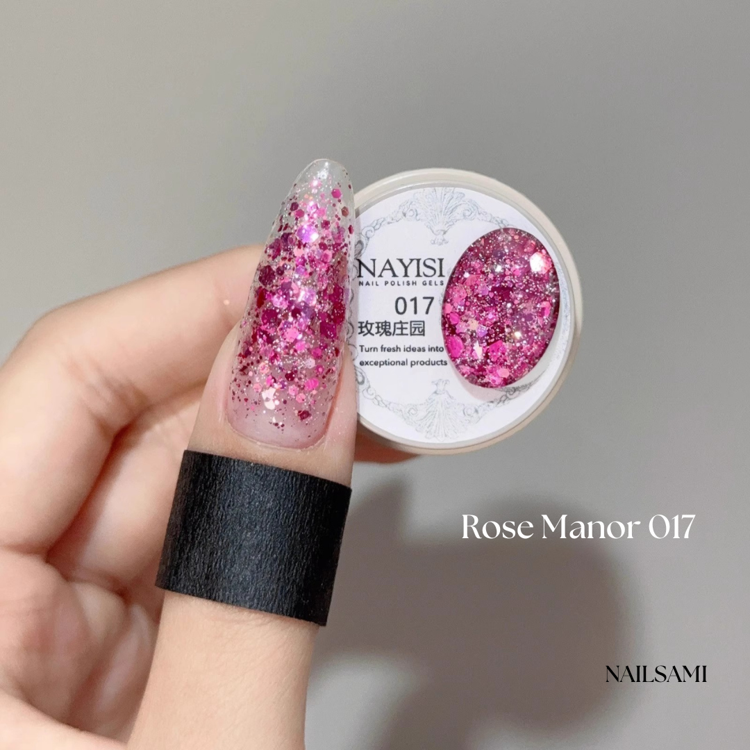 Nayisi Korean luxury Gemstone Glitter Gel Set