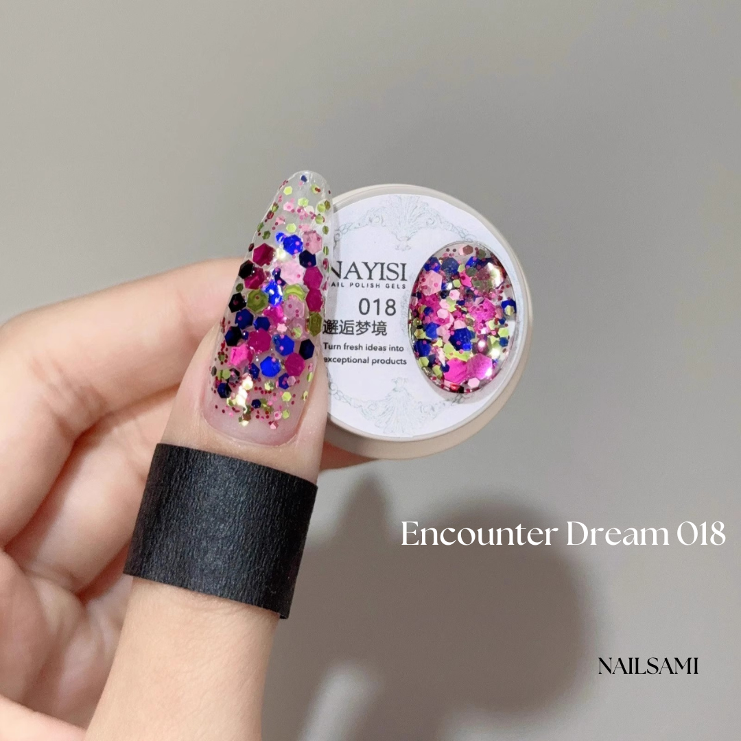 Nayisi Korean luxury Gemstone Glitter Gel Set