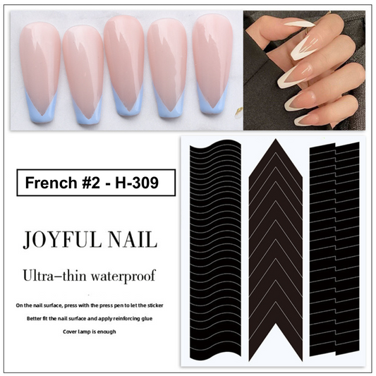 French Tip Manicure Stickers
