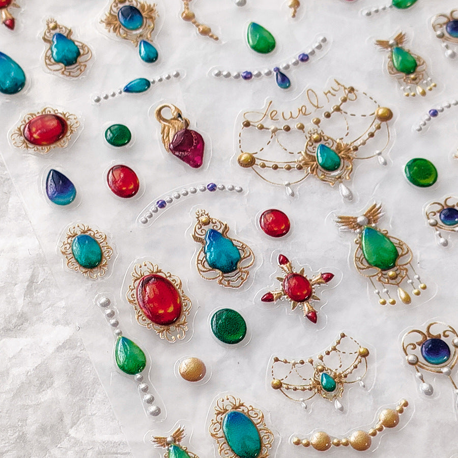 Elegant Jewel Nail Stickers NAILSAMI