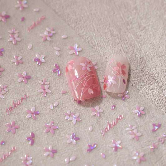 Sakura Blossom Nail Stickers Fulfilled by NAILSAMI