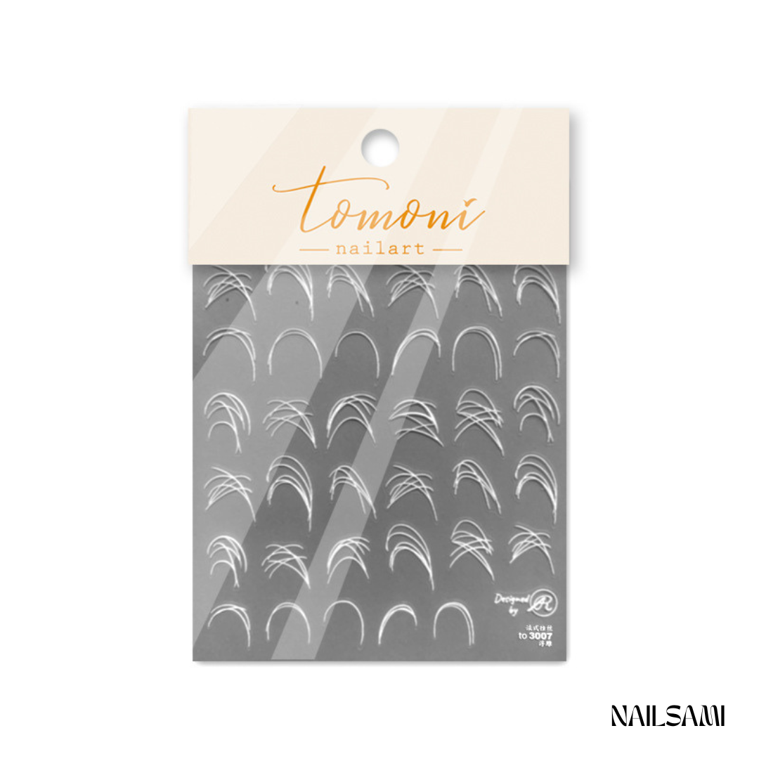 Abstract Line Nail Stickers